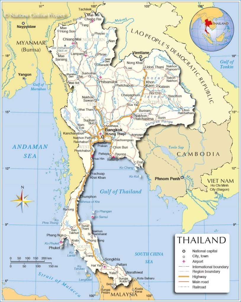Thailand Map