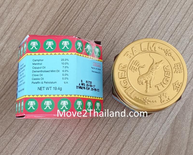 Tiger Balm (Red Ointment) ingredients