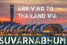 The process of arriving to Thailand via Suvarnabhumi Airport.