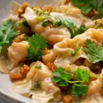 Thai Prawn Dumplings... with a tangy Spicy Nahm Jim sauce!