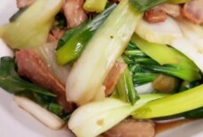 Stir-Fried Bok Choy With Pork Belly